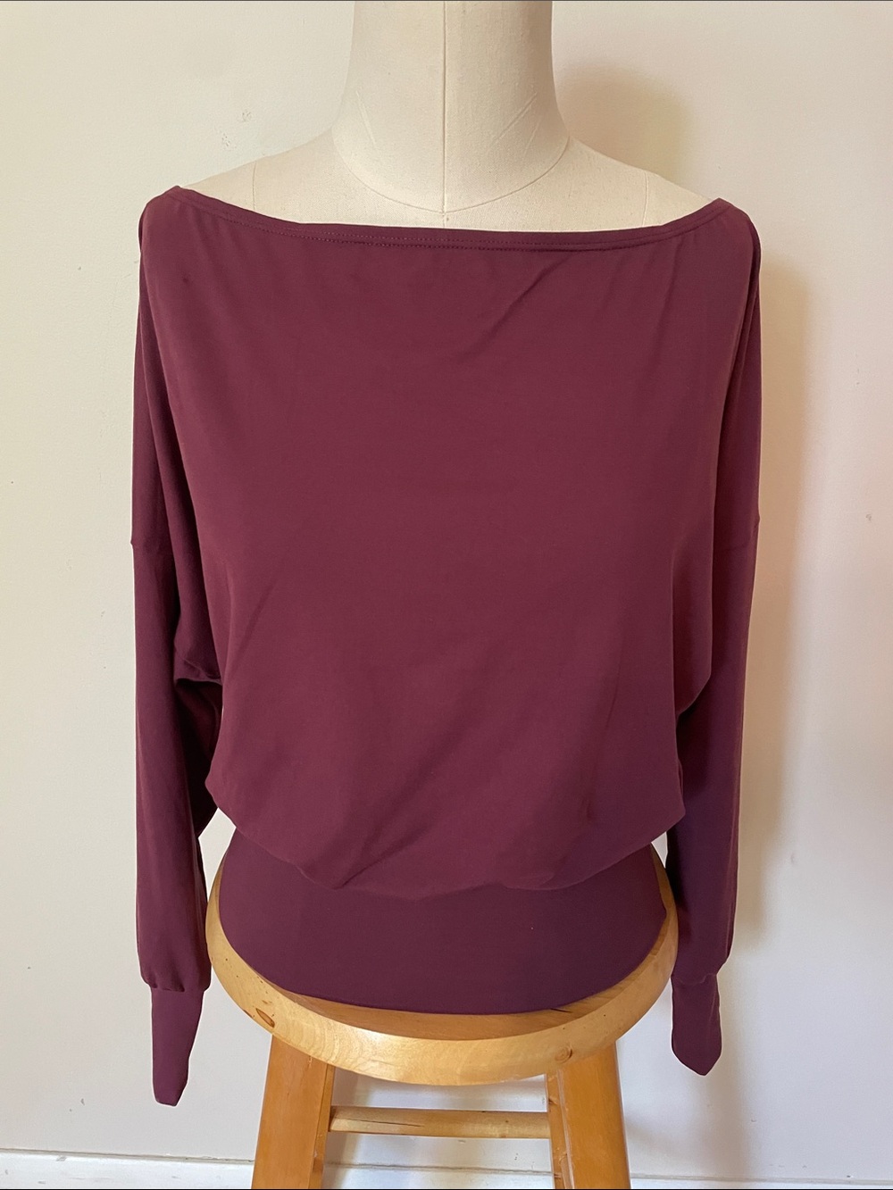 Posie Active Mulberry Dolman Top NWT